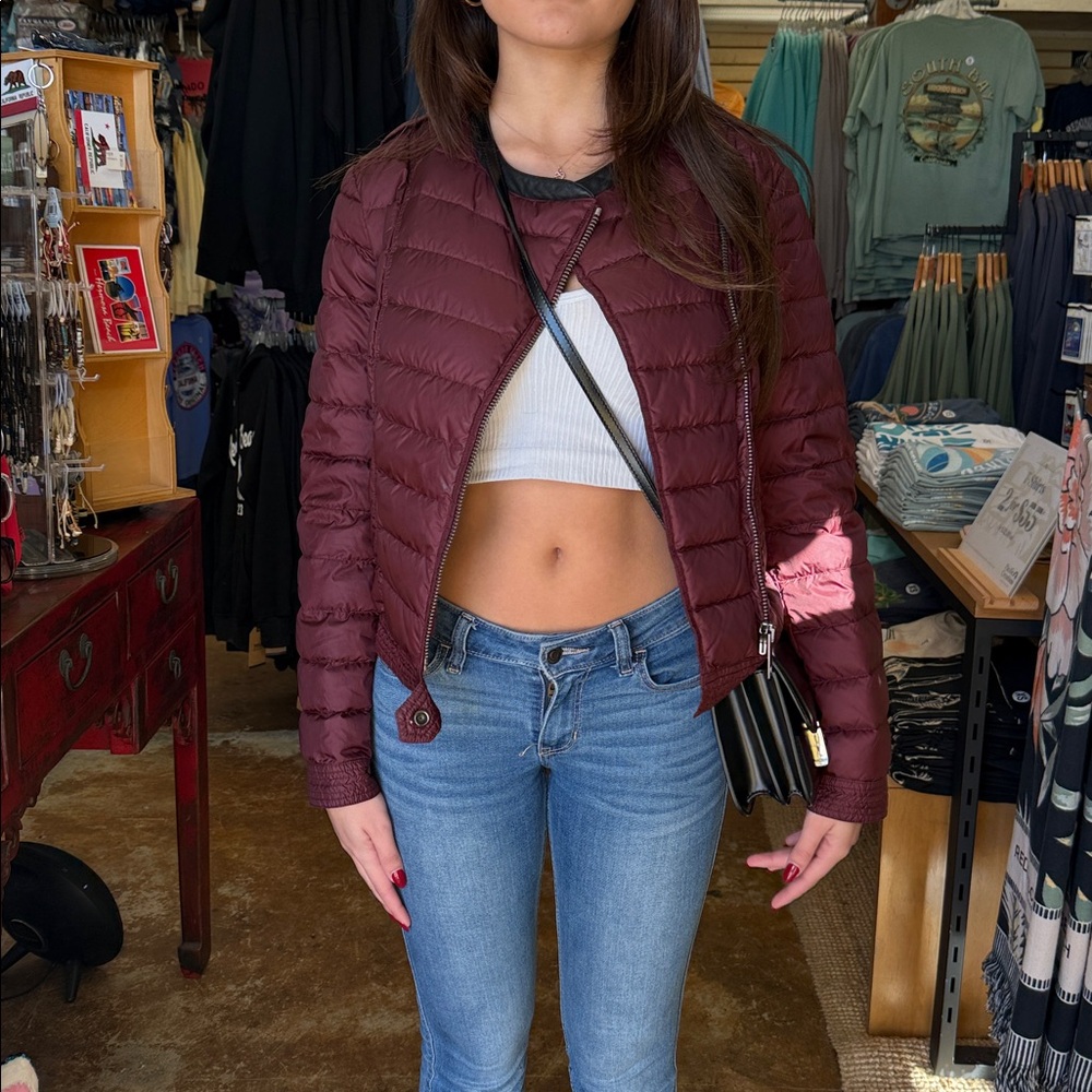Burberry Deep Burgundy Puffer Jacket